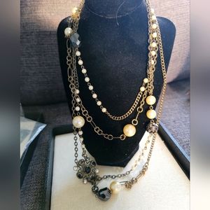 Necklace, super long. Funky, beads